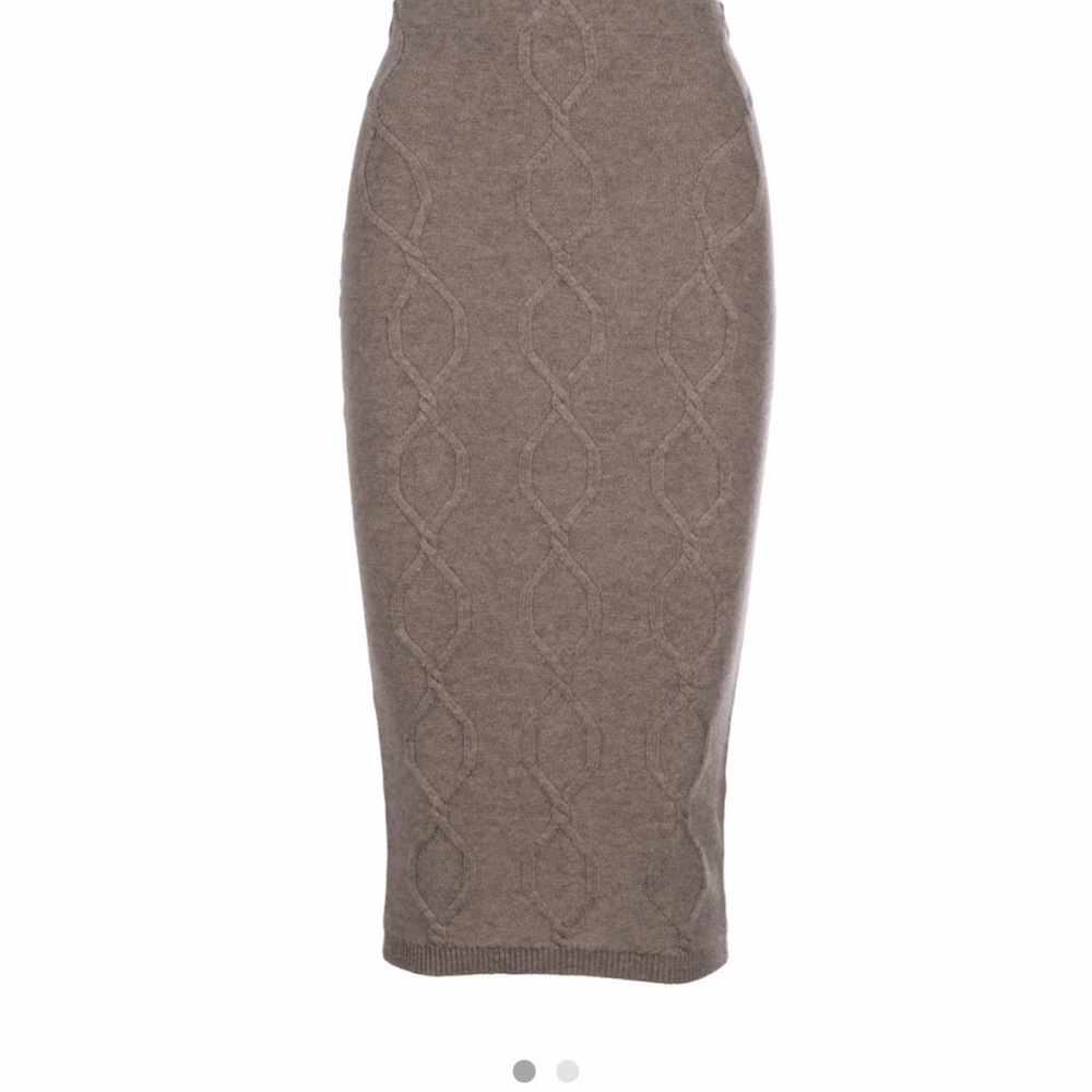 Cable midi skirt